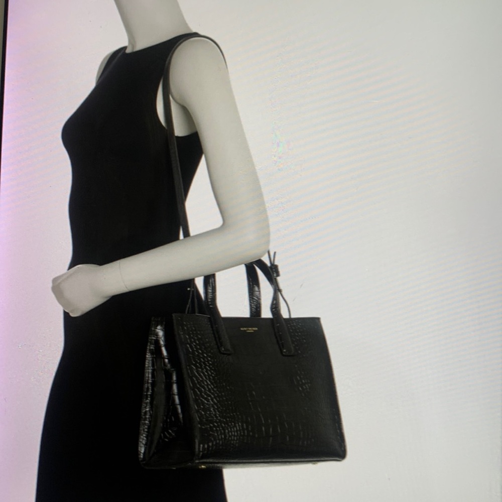 Kurt Geiger London Croc Embossed Leather Tote Bag - Picture 5 of 17